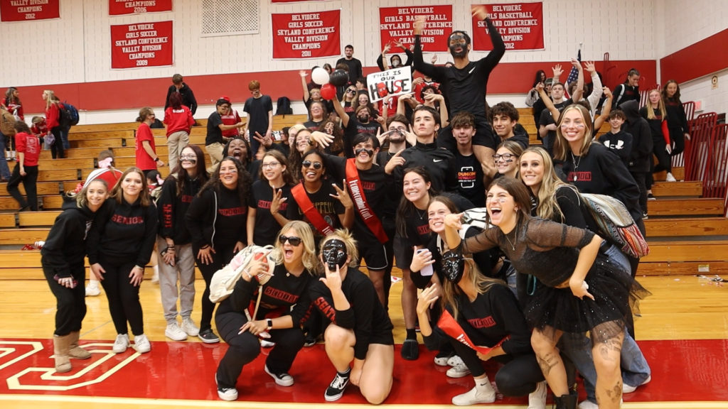 Belvidere High School's class of 2023 cheering